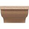Ekena Millwork 6in. W x 4in. H x 16in. L Garner Woodgrain TimberThane Rafter Tail, Primed Tan RFTUR06X04X16GARRCPR - alternate 4